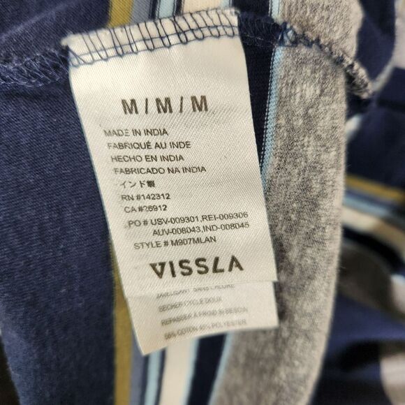 Vissla Short Sleeve Colorblock Crewneck Tee Size Medium - Picture 6 of 7